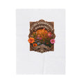 Velveteen Plush Blanket — "Nature's Golden Hour: Wild & Free" Floral Throw