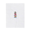 Velveteen Plush Blanket — Cozy Vintage Signpost Travel Throw