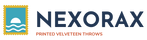 Nexorax wordmark with sun and wave stamp